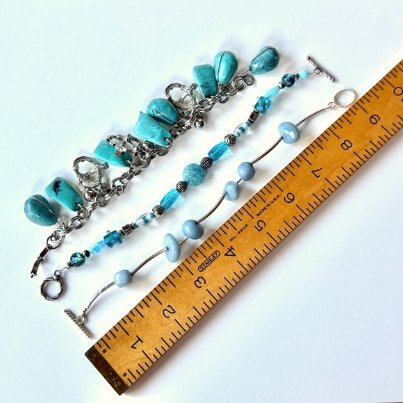 Set of 3 Beaded Bracelets, 8 and 9 inch - Picture 9 of 11
